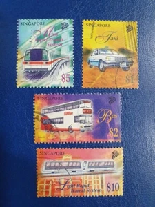 Singapore 1997 Land Transport Definitives High vaules Complete 4V fine used - Imagen 1 de 2