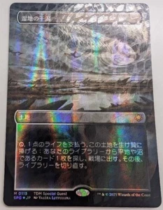 MTG Marsh Flats (Borderless) (Dragonscale Foil) Special Guests #115 Japanese - Picture 1 of 3