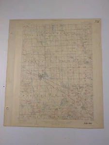 1909 Livingston County Howell Quadrangle MI Michigan USGS Original Map 20x17 - Picture 1 of 5