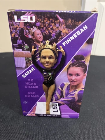 LSU Sarah Finnegan Bobble Head Figure  Gymnastics Rare Promotion Giveaway NIB Cover
