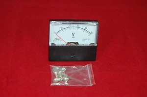 DC 50V Analog Voltmeter Panel Voltage Meter DC 0-50V 60*70MM directly Connect - Picture 1 of 3