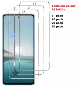 Whole sale Lot Samsung Galaxy A21/A21s Tempered Glass Screen Protector - Picture 1 of 3