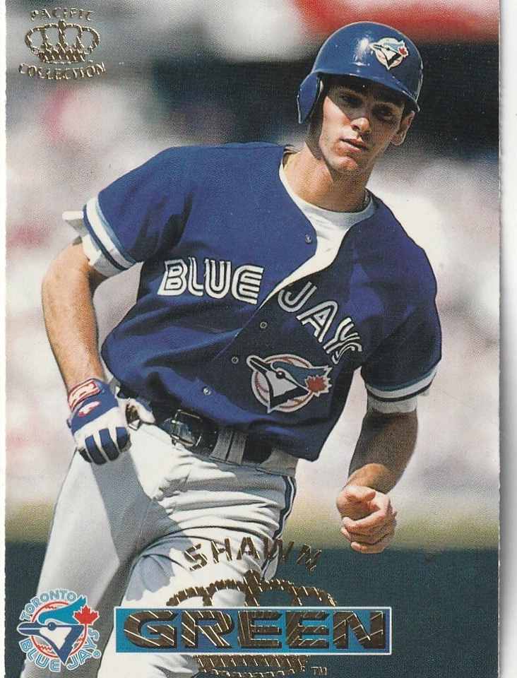 FREE SHIPPING-MINT-1996 Pacific Crown Collection Shawn Green #443 BLUE JAYS - Image 1 of 1