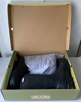 New Neoprene/Rubber Black Hunting Boots by Lake & Trail Muck Style Boots Size 12 - Image 1 of 4