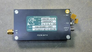 Amplificador GE030-15-B 70B184082-1001. 4,2-4,4 GHz, F33657-87-C-0128. Águila dorada - Imagen 1 de 12