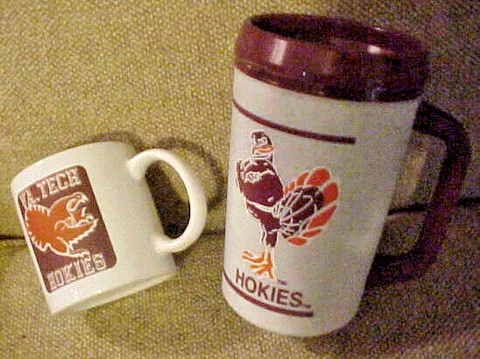 Virginia Tech Hokies Aladdin Plastic Travel Mug with lid - Ceramic Coffee Mug Cover