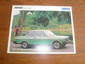Fiat Brava 2 Türer Limousine 1979 Verkaufsprospekt / Flyer - Oldtimer - Bild 1 von 2