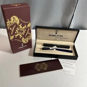 Pluma Estilográfica Orobianco Lunique Delta Collaboration Azul Nueva Sin Usar Excelente - Imagen 1 de 9