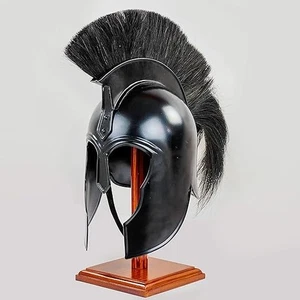 Medieval Handmade Warrior Troy Helmet Greek Handmade Vintage Larp Sca Halloween - Bild 1 von 4