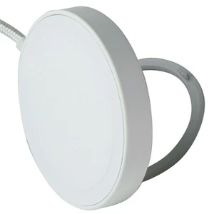 Simple (15W) USB-C Wired Magnetic Charging Pad w/Integrated Stand - White/Silver - Picture 1 of 3