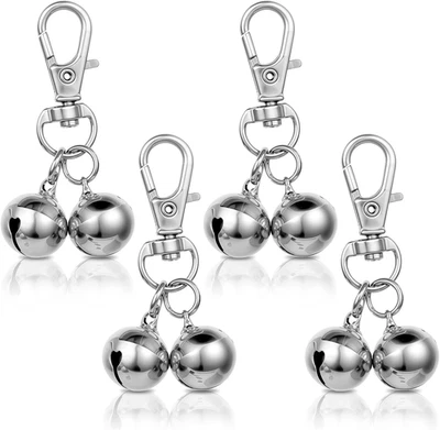4 Pack Dog Cat Collar Bell, Loud Dog Collar Bells for Pet Training Small Dog Bel - Image 1 of 4
