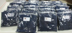 Lot of 22 Matte Navy Blue 6'6"-6'8" Adult Graduation Cap and Gown Ensembles - Picture 1 of 3