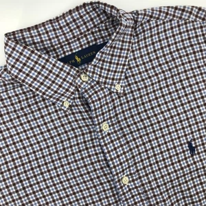 Ralph Lauren Shirt Mens Large Check Long Sleeve Button Up Casual - Picture 1 of 8