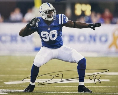 Foto autografiada por Robert Mathis de los Indianapolis Colts Foto 1 de 2