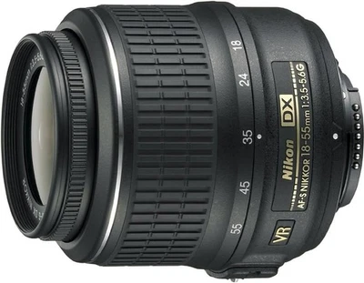 Nikon 18-55mm f/3.5-5.6G AF-S DX VR Nikkor Zoom Lens White Box  (Bulk Packa - Image 1 of 4
