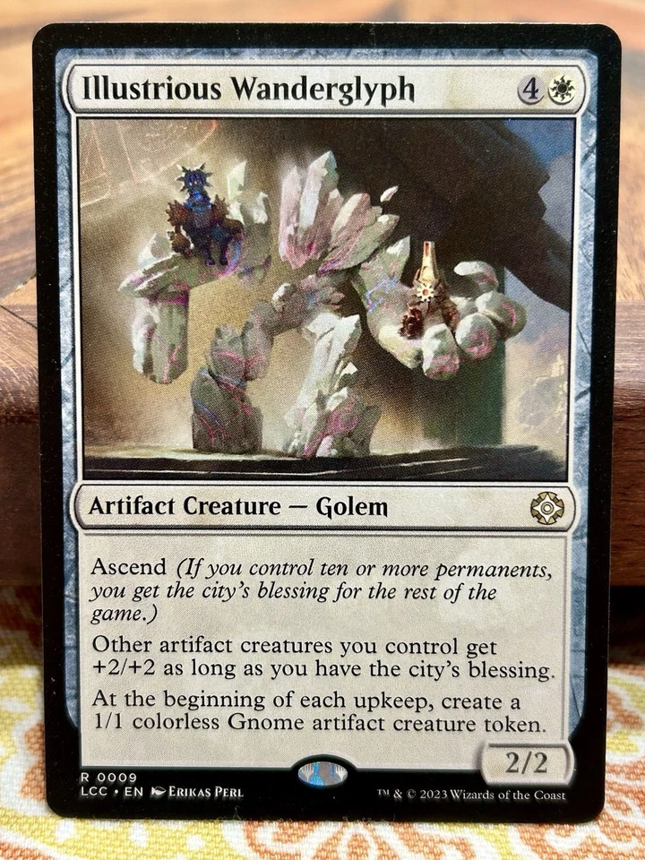 Illustrious Wanderglyph Commander: Lost Caves of Ixalan LCC LP MTG - Image 1 of 1