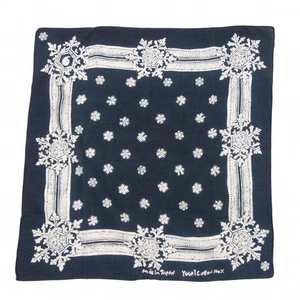 45R Snow Crystal Indigo Dyeing Handkerchief(K-133296) - Picture 1 of 6