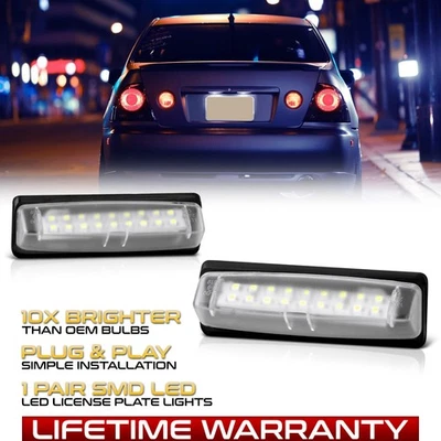 LED License Plate Lights Lamps For Lexus 01-05 IS300 98-05 GS 04-09 RX 02-06 ES Foto 1 de 4