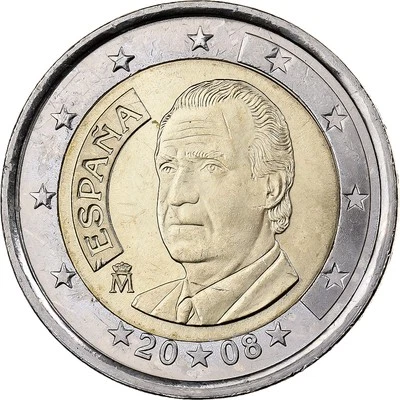 [#1222195] España, 2 euros, 2008, Madrid, bimetálico, MS Foto 1 de 2