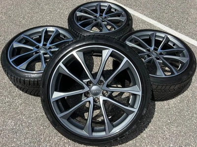4X RUEDAS DE INVIERNO DE ALUMINIO ORIGINALES 19" AUDI A4 S4 8W B9 8W0601025BF 245/35R19 93W NUEVAS✔ - Imagen 1 de 4