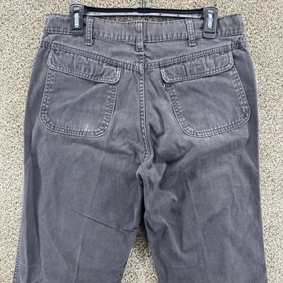 Vintage 1982 Levi’s Chino Pants Men's Fits 33x31 Gray Flap Pocket Made In USA - Image 1 of 4