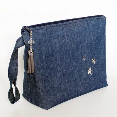 Projekttasche, Handarbeitstasche, Kulturtasche, selbst genäht, - Bild 1 von 4