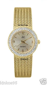 NEU Damen Jules Jurgensen Kristall Gold Mesh Uhr - Bild 1 von 1
