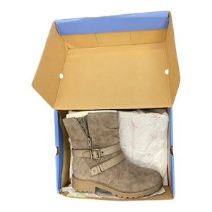 Jellypop Frühling taupe Damen 7,5 modische Stiefel BRANDNEU IM KARTON - Bild 1 von 9