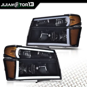 Fit For 2004-2012 Chevy Colorado GMC Canyon LED Tube Headlights HeadLamps LH&RH - Picture 1 of 12