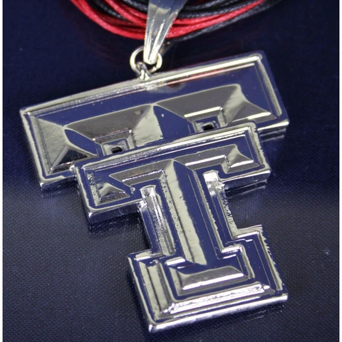 TEXAS TECH- Red Raiders Big TT Necklace   Licensed Collegiate Jewelry Cover