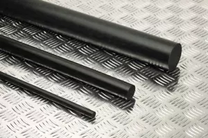Delrin - Acetal Plastic Rod 3/4" Diameter x 12" Length - Black Color - Pack 10 - Picture 1 of 1