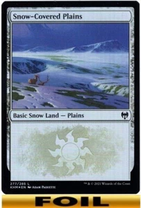 1x - Snow-Covered Plains - #277 - Foil - Kaldheim - NM MTG - Bild 1 von 1
