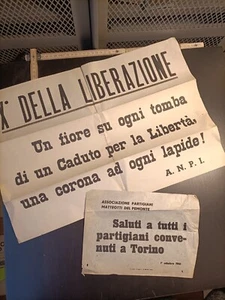 coppia manifesti partigiani Torino liberazione - N1 - Picture 1 of 1