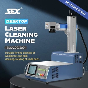 ELC-200 Desktop Pulse Laser Cleaning Welding Machine Bulk Cleaning ofSmall Parts - Picture 1 of 11