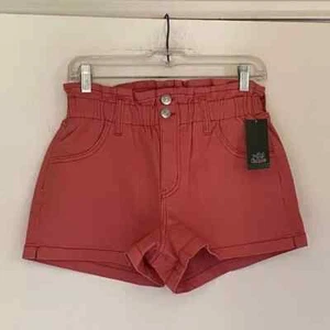 Wild Fable High Rise Paper Waist Bag Jean Shorts Size Small - Picture 1 of 3