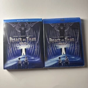 ATTACK ON TITAN: Final Season Part 2 Blu Ray + DVD New With Slip Cover - Picture 1 of 4