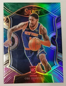 2020-21 Panini Select #68 Obi Toppin RC Verde Viola Prizm - Foto 1 di 4