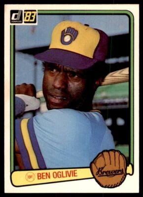 1983 DONRUSS BEN OGLIVIE MILWAUKEE BREWERS #384 - Image 1 of 2