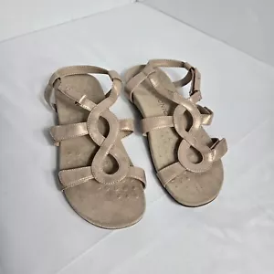 Sandalias Vionic Jodie para mujer talla 10 correa trasera cómodas metálicas doradas brillantes - Imagen 1 de 11