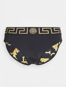 COSTUME VERSACE UOMO SLIP NERO GRECA ORO - TAGLIE 5-6-7 - NUOVO ORIGINALE - Imagen 1 de 4
