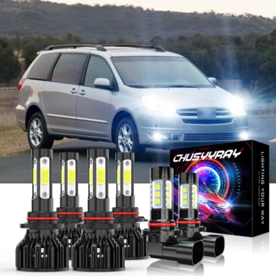 Para Toyota Sienna 2006-2009 - 6x Bombillas LED blancas Combo Faros + Luces antiniebla Foto 1 de 4