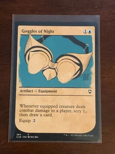 Magic the Gathering Commander Legends Baldur's Gate Showcase Goggles of Night - Picture 1 of 2