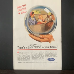 Vintage 1945 Ford You’ll Take Your Ease in Style Ad Advertisement - Picture 1 of 4