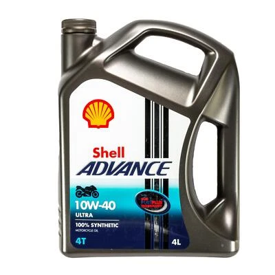 4 Liter original Shell Advance 4T Ultra 10W40 4-Takt Motoröl Motorrad 600034274 - Bild 1 von 2
