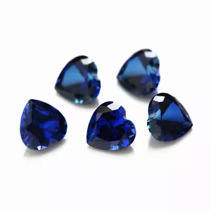 Piedras preciosas sueltas AAA corte fino corazón zafiro sintético para hacer todo tipo de joyas - Imagen 1 de 24