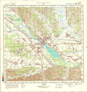 Mapa topográfico militar soviético ruso - PTUJ (Eslovenia) 1:50 000, edición 1990 - Imagen 1 de 7