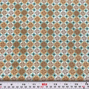 Neutral Territory Terry Atkinson Red Rooster Fabrics Cotton Remnant 16" x 43" - Picture 1 of 2