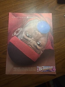 LeBron James Bubblicious Cotton Candy Print Ad 2004 8x11 Great To Frame - Picture 1 of 1