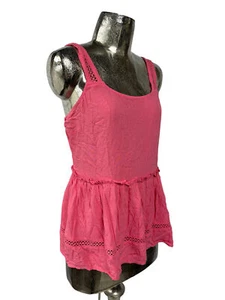 NEXT T-Shirt Size Medium 12 Pink Crochet NEW Womens Summer Top EU40 RRP £24 - Picture 1 of 12