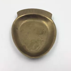 Vintage coin dish brass spare pocket change valet dresser made Taiwan - Picture 1 of 5